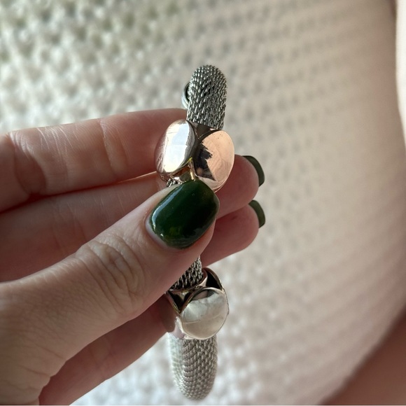 Silver and Gold Mesh Bracelet - Picture 5 of 5